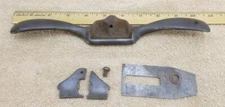 Antique L. Baileys Flat Bottom Spoke Shave Plane Woodworking Tool !!