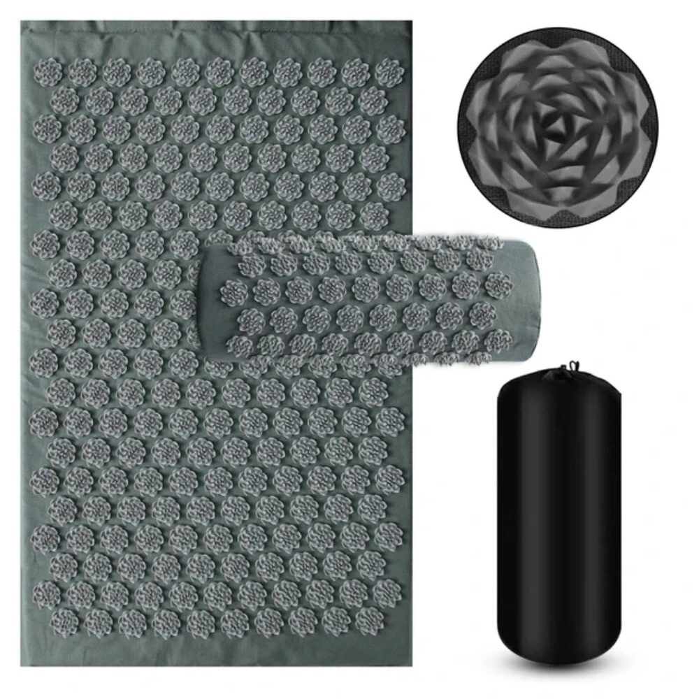 Yoga Mat Cushion Foot Massager Needle Applicator for Pilates Fitness Body Relief