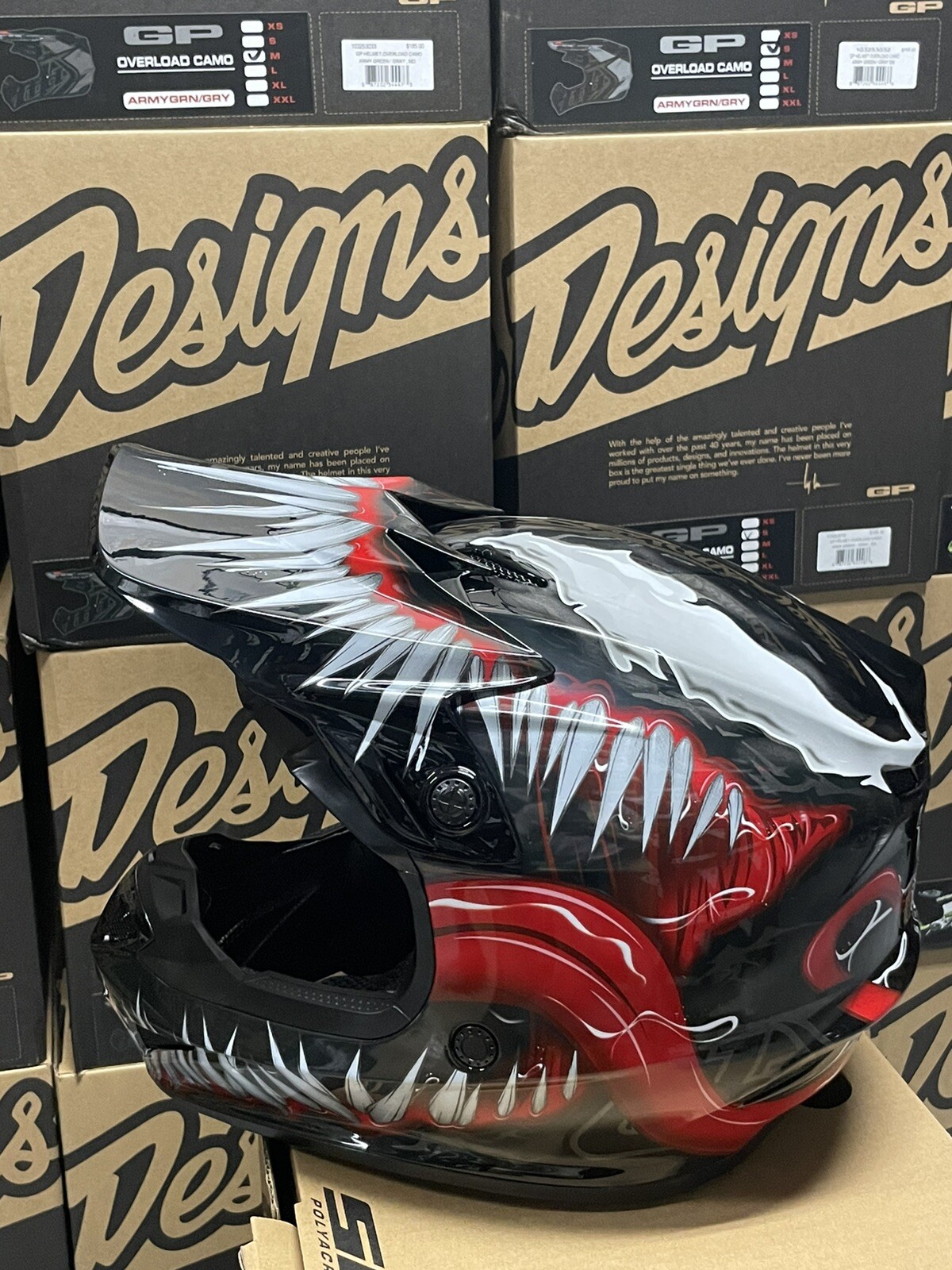 Troy Lee SE 4 Polyacrylite Venom Black 10932300 eBay