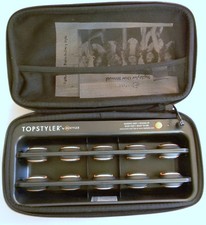 Hair Curlers  Sturdy Zippered Case, TopStyler Ceramic Styling Shells Heated EUC