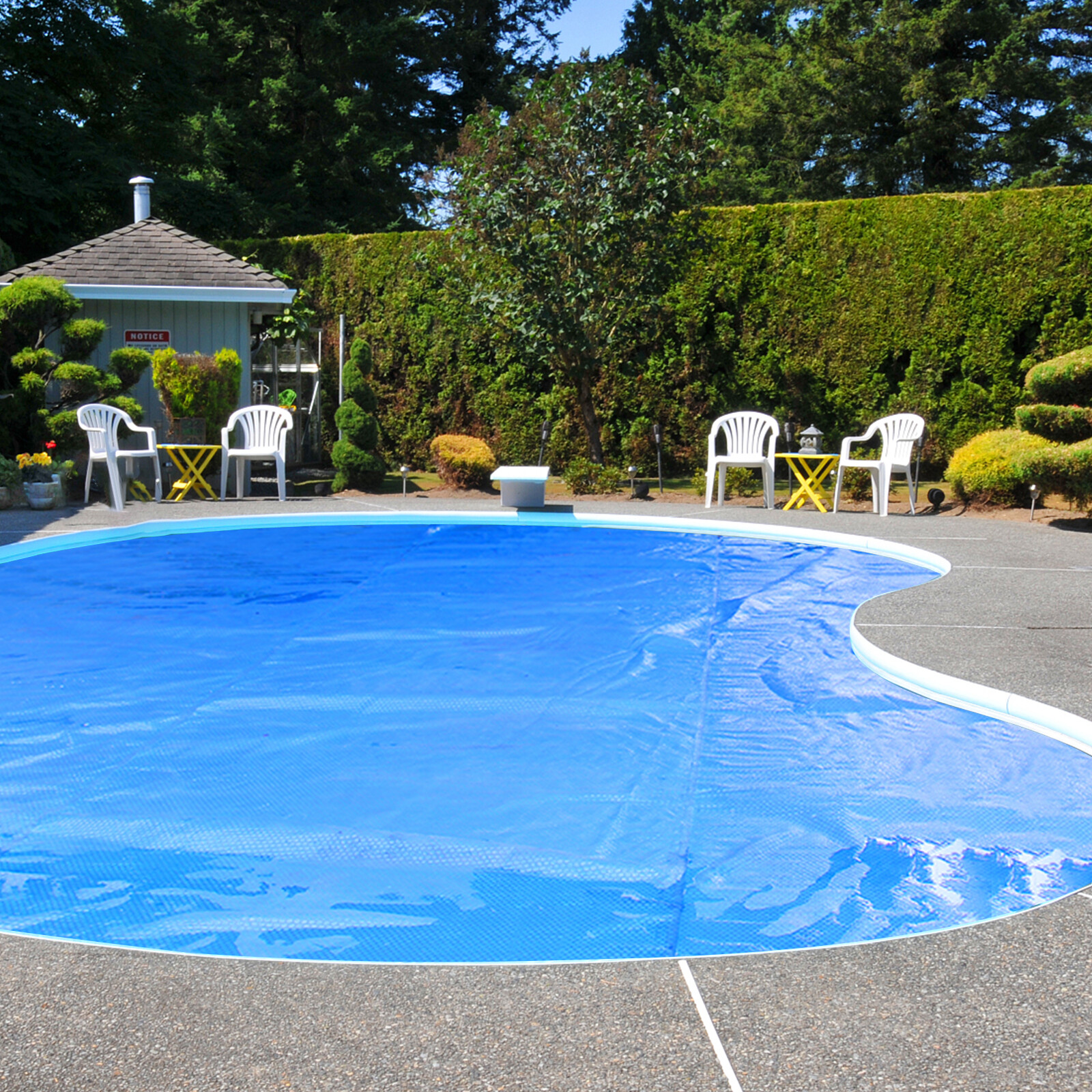 16x32 ft Rectangular Pool Solar Cover 12 Mil Heat Retaining Blanket w