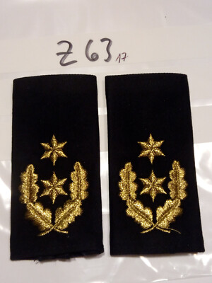 Polizei Rangschlaufen 2 Sterne Eichenlaub gold 1 Paar (rp1A)