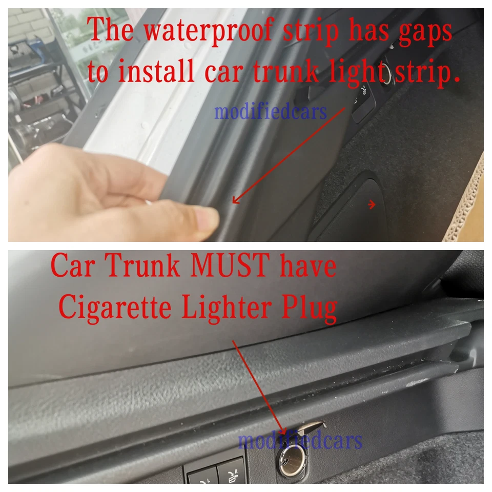 Car Trunk LED Light Strip Ambient Lamp for Lexus NX NX250 NX300 NX350 NX450h+ - Image 4 of 4