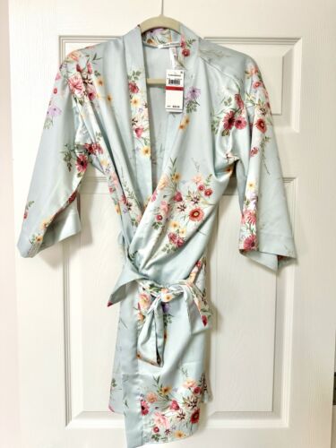 Flora Nikrooz Anthropologie Floral Bademantel Morgenmantel Kimono Damen XS/S - Bild 2 von 3