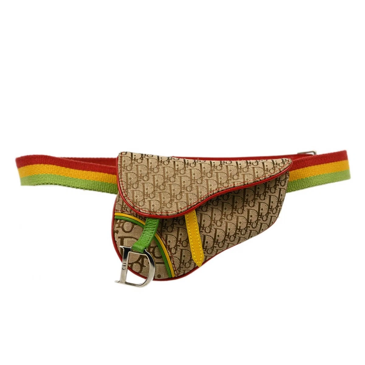 Christian Dior Rasta Color Trotter Selle Ceinture Bum Bag 096BM0054 153122