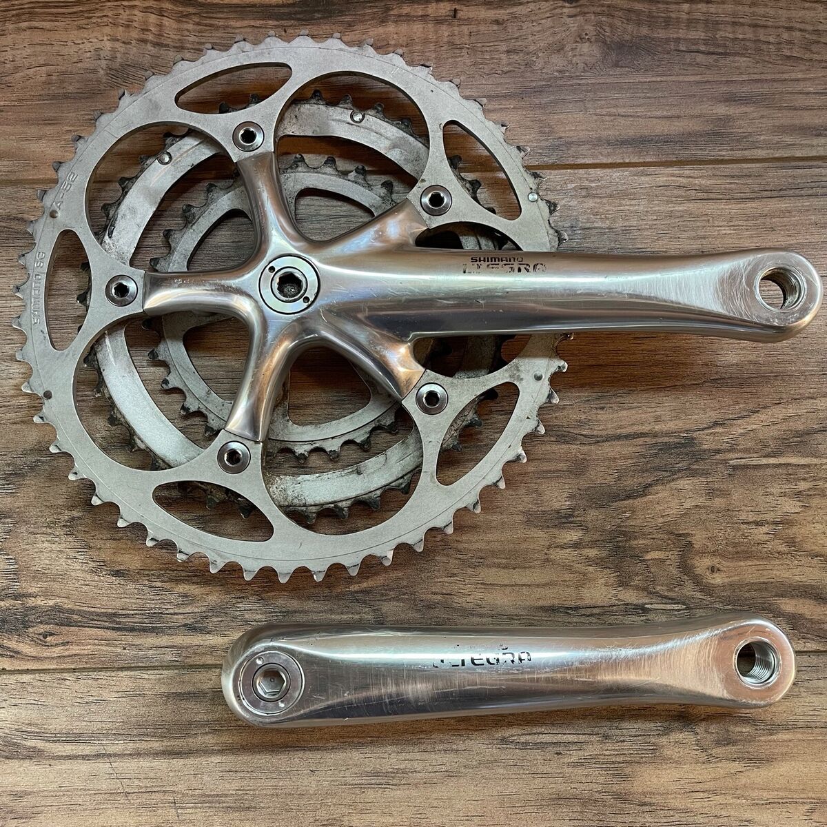 Shimano Ultegra FC-6500 6503 9 Speed Triple Crankset 172.5 Shimano Ultegra FC-6500 6503 9 Speed Triple Crankset 172.5