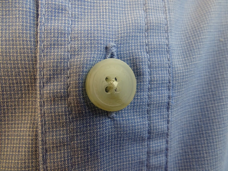 Mens EXOFICCIO Insect Shield LS Fishing Hiking Guide Trail Shirt Light Blue XL - Image 3 of 4