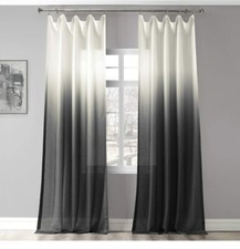 HPD Half Price Drapes Faux Linen Sheer Curtains for Living Bedroom 1 panel 50x84
