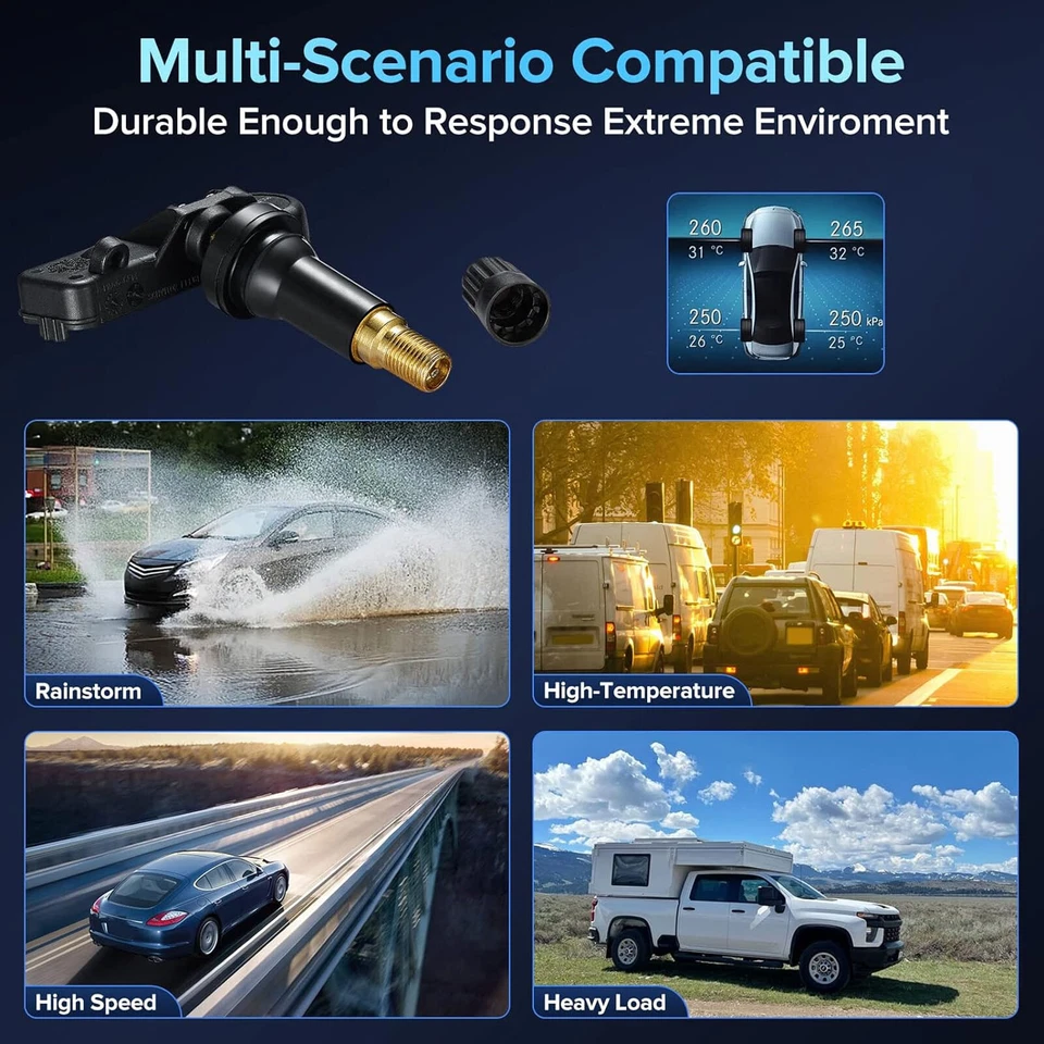 4pcs TPMS Tire Pressure Monitor Sensors TPMS for Subaru Impreza Legacy WRX STi Foto 4 de 4