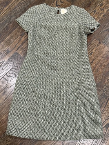 ARCHERIE New York Etuikleid Kurzarm gestreift Wolle Tweed Gr. 4 - Bild 1 von 5