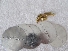 10 x METAL CONDUIT BOX ROUND STEEL LID  FOR METAL CONDUIT + 20 M4 SCREWS