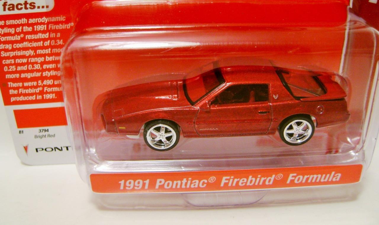 1991 '91 PONTIAC FIREBIRD FORMULA ULTRA RED CHASE CAR DELUXE AUTO WORLD