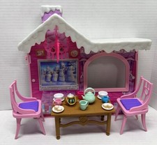 Barbie Tea Set AsIs Back Wall Needs To Lean Against Table