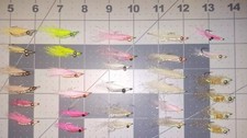 30 each bonefish fly Gotcha Crazy Charlie sharp stainless hooks #6,4 Asst #1