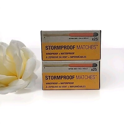  UCO Stormproof Windproof Waterproof Survival Matches 25-Pack of 2