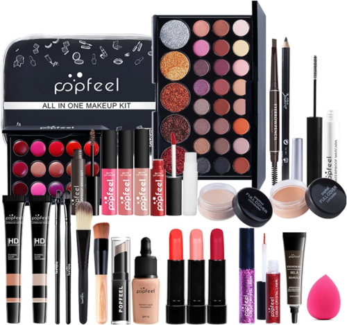 28 Pcs Kit De Maquillage Complet Coffret De Makeup Palette Cosmétique Set Avec O - Photo 1/9