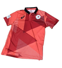 ASICS Tokyo 2020 Olympic Polo Shirt Official JOC for Japanese Team Size XL