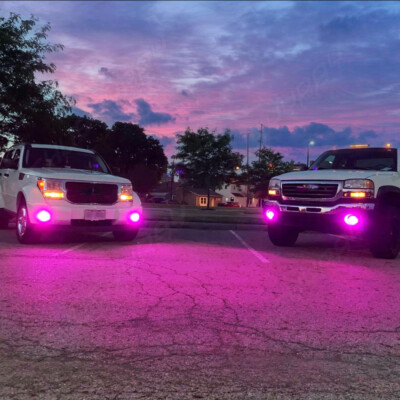 Pink&Purple H11 H8 LED Fog Driving Lights Foglight DRL Bulb Lamp