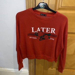 bershka red jumper