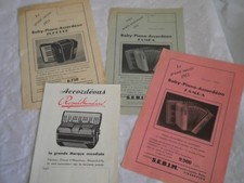 Vintage catalogue Brochure Royal Standard Accordeons S.E.B.I.M 1950s