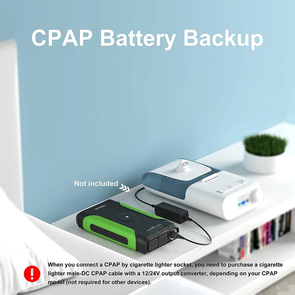 EASYLONGER  Battery Backup 266Wh PD12v-24v 72000mAh 60W PD Battery Pack Outdoors - Image 3 of 4