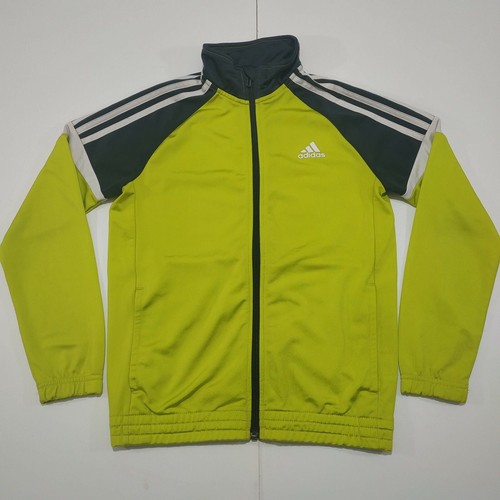 Adidas Originals Trainingsjacke Gr. Jugend M Damen S gelb Full Zip sportlich Top - Bild 1 von 9