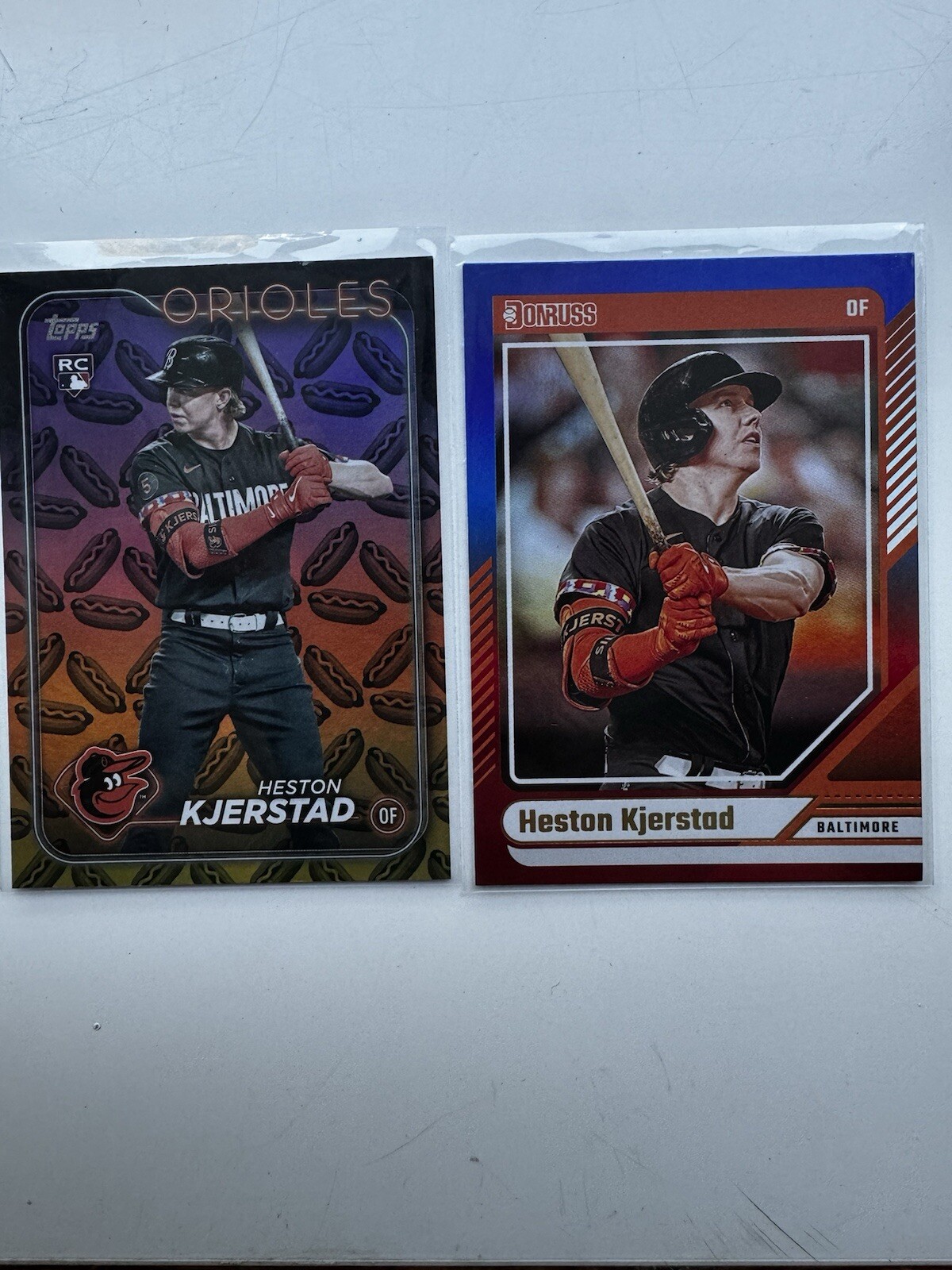 Heston Kjerstad 2024 Topps Series 2 #394 Hot Dog Parallel Rookie Card