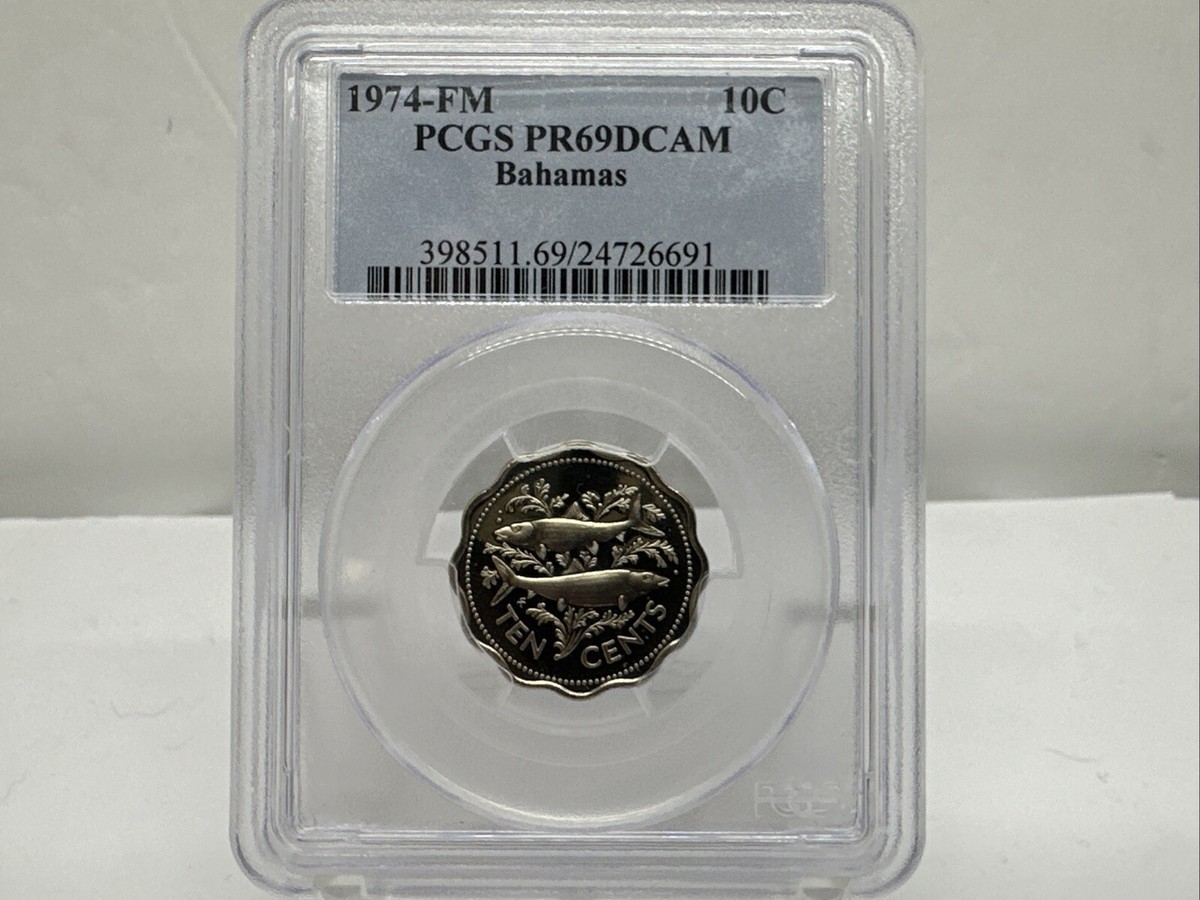 1974 FM Bahamas 10 Cents Proof Graded PR69DCAM by PCGS CB5-18 | eBay