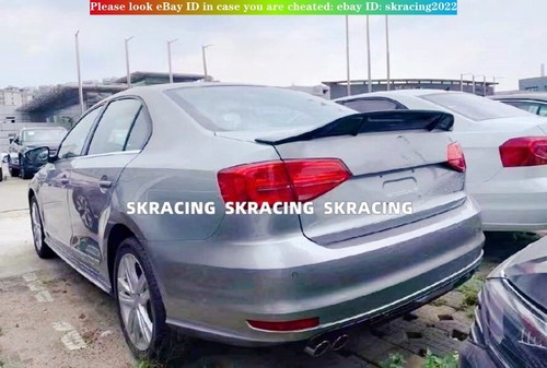 FOR VOLKSWAGEN VW JETTA MK6 GLOSS BLACK REAR TRUNK LIP SPOILER WING PERFORMANCE - Picture 7 of 16