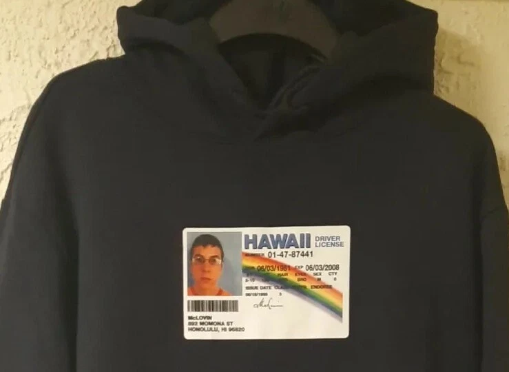 Men's Hu0026M Blue McLOVIN SUPERBAD Hoodie BRAND NEW TAG Sizes S u0026 L SUPER RARE  VHTF | eBay