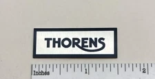 Thorens Turntable Badge Logo For Dust Cover SILVER Custom Made 124 125 160 