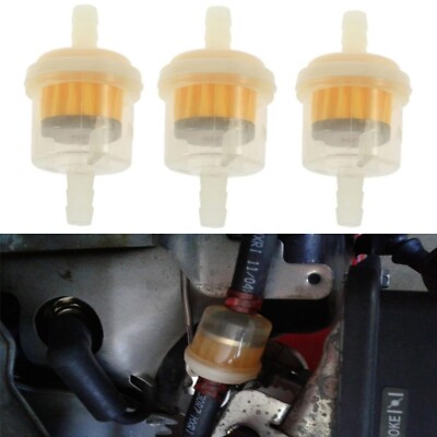3X 6-7mm Benzinfilter Sprit Kraftstofffilter Für Auto PKW Motorrad Roller DHL DE