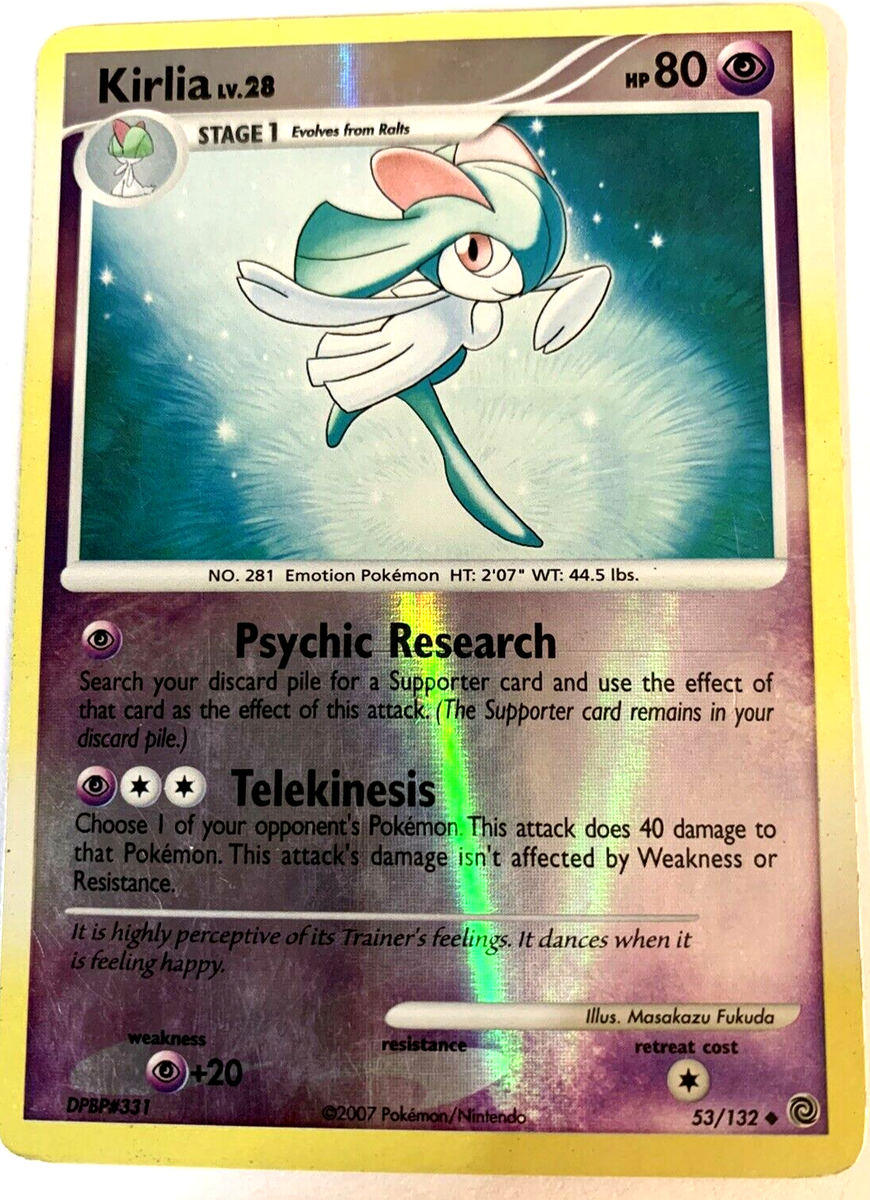 KIRLIA Lv.28 - 53/132 - Secret Wonders - Reverse Holo - 2007