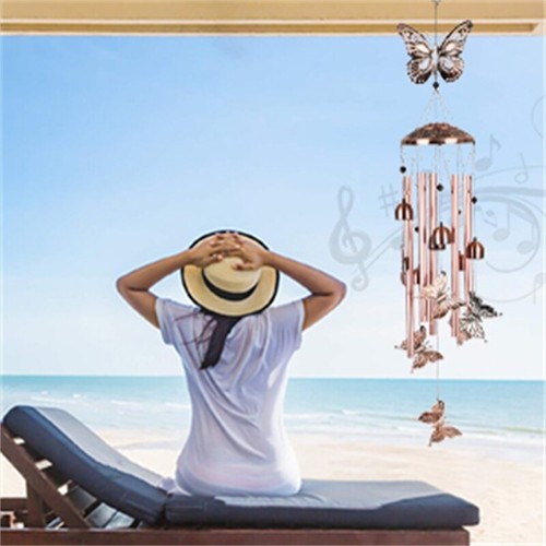 Outdoor Butterfly Wind Chimes Hanging Ornament Home Yard Garden Decor UK - Picture 9 of 10