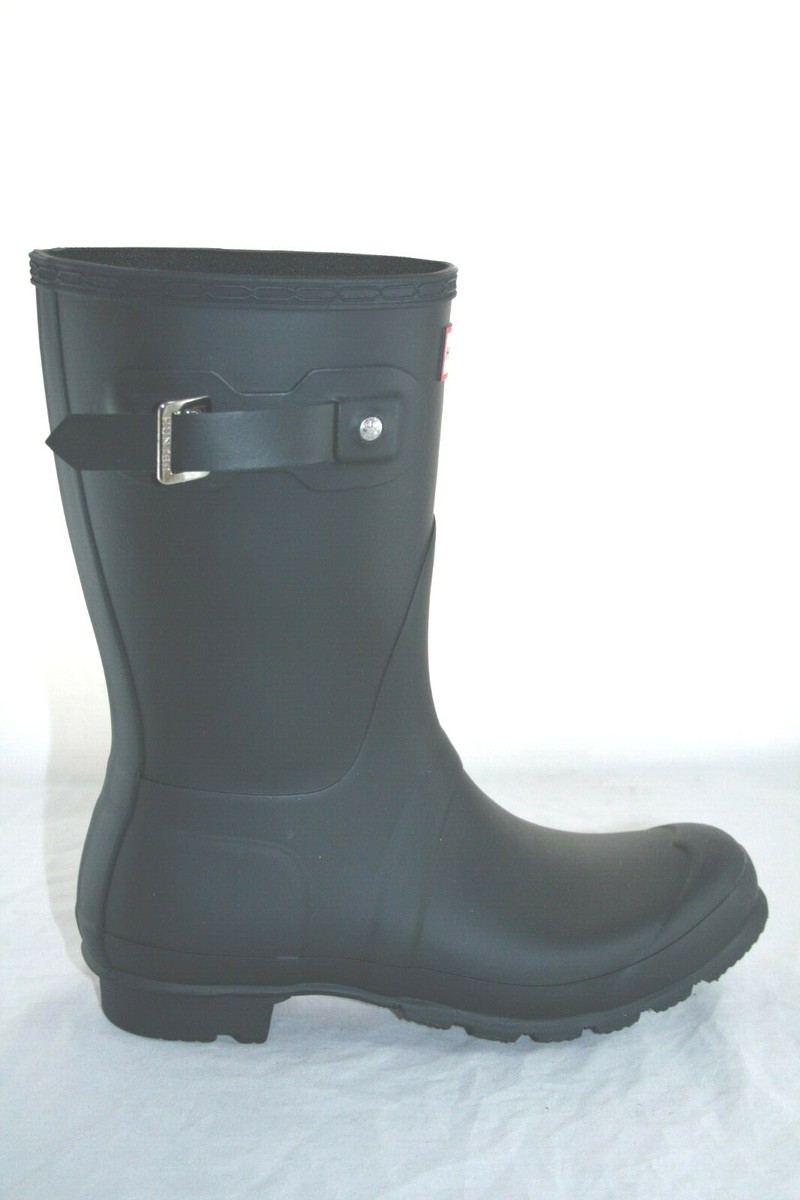 【HUNTER】 boots WOMEN'S HUNTER ORIGINAL SHORT BLACK WATERPROOF RAIN BOOTS | eBay