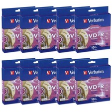 Verbatim LightScribe DVD+R supporti vuoti 100 pz - incisione laser stampa diretta su disco