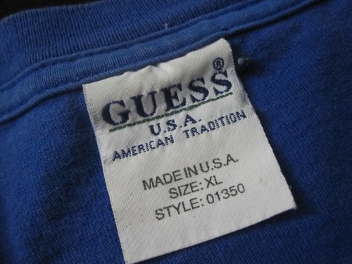 Vintage Guess USA Hemd Herren XL Blau Baumwolle Mängel - Bild 2 von 10