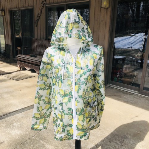 Red Herring Lemon Raincoat Spring Debenhams Size 14 Large Lemons Coat Jacket - 第 2/9 張圖片