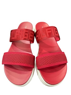 Tommy Hilfiger Women's Slip On Sandals Kemi Red Size