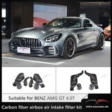 Carbon Fiber Airbox Cold Air Intake Filter Kit For Mercedes Benz AMG GT 4.0T