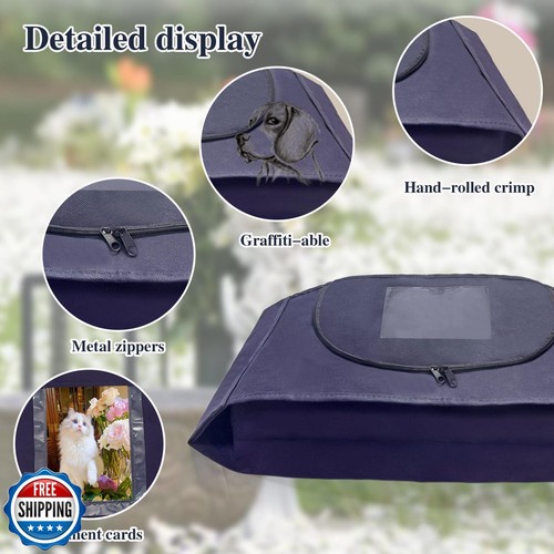 Pet Burial Bag Caskets for Dogs and Cats,Dog Body Box,Eco Friendly Pet Body B - Picture 4 of 5