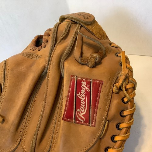 Rawlings RCM7 Mike Piazza Catchers Mitt Large Hand Dual Wing Adjust A Strap RHT - Picture 4 of 10