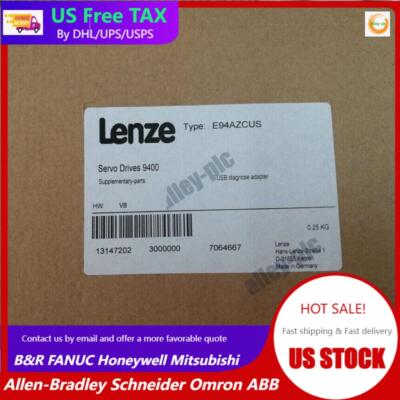US Free TAX E94AZCUS 1PC NEW Sealed Lenze USB Diagnostic Adapter PLC E94AZCUS