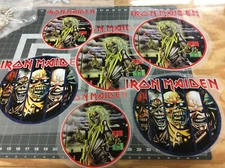 6) Iron Maiden New Long Lasting Direct to Film Transfers for Ready to Heat Press