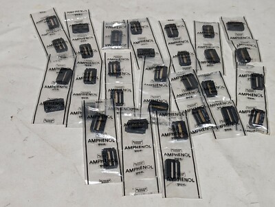 Lot of 30+ Amphenol Bunker Ramo connectors, unknown model number(s?)