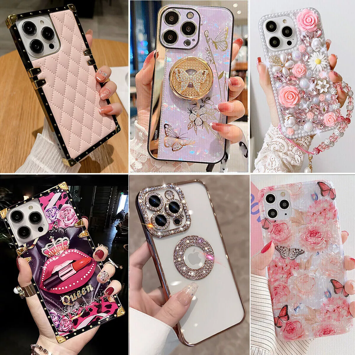 Wholesale Bulk Mobile Phone Cases Accessories Luxury Brand Designer Case  for iPhone 6 7 8 Plus X Xs Xr for iPhone 11 12 PRO Max Cover Cute Phone Case  with Logo 