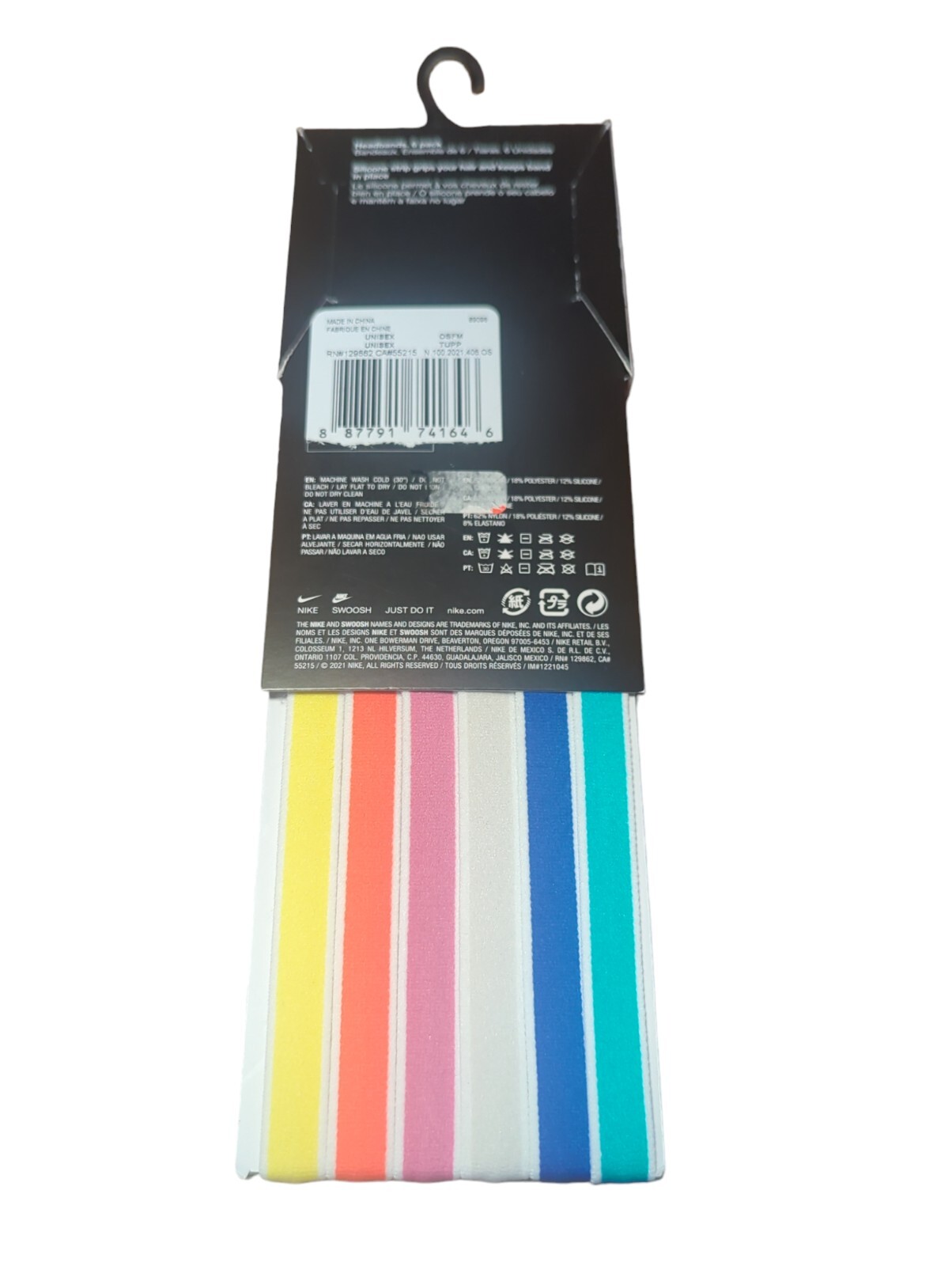 Nike SWOOSH Sport Headbands / Hairbands / Sweatbands - Assorted 6 Pack