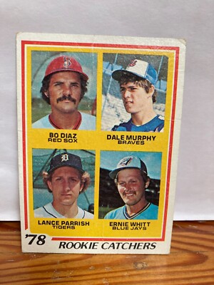 Rookie Catchers Dale Murphy Lance Parrish Bo Diaz 1978 Topps Baseball Card
