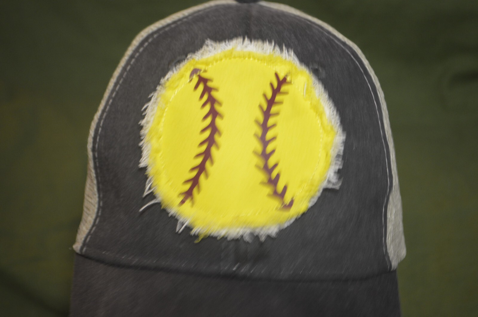 Yellow Baseball Patch Adjustable Gray Hat Cap by … - image 7