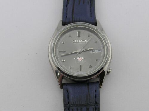 Vintage Eagle 7 Citizen Watch Gray Dial 21j Automatic Unisex 4-03885K